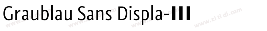 Graublau Sans Displa字体转换